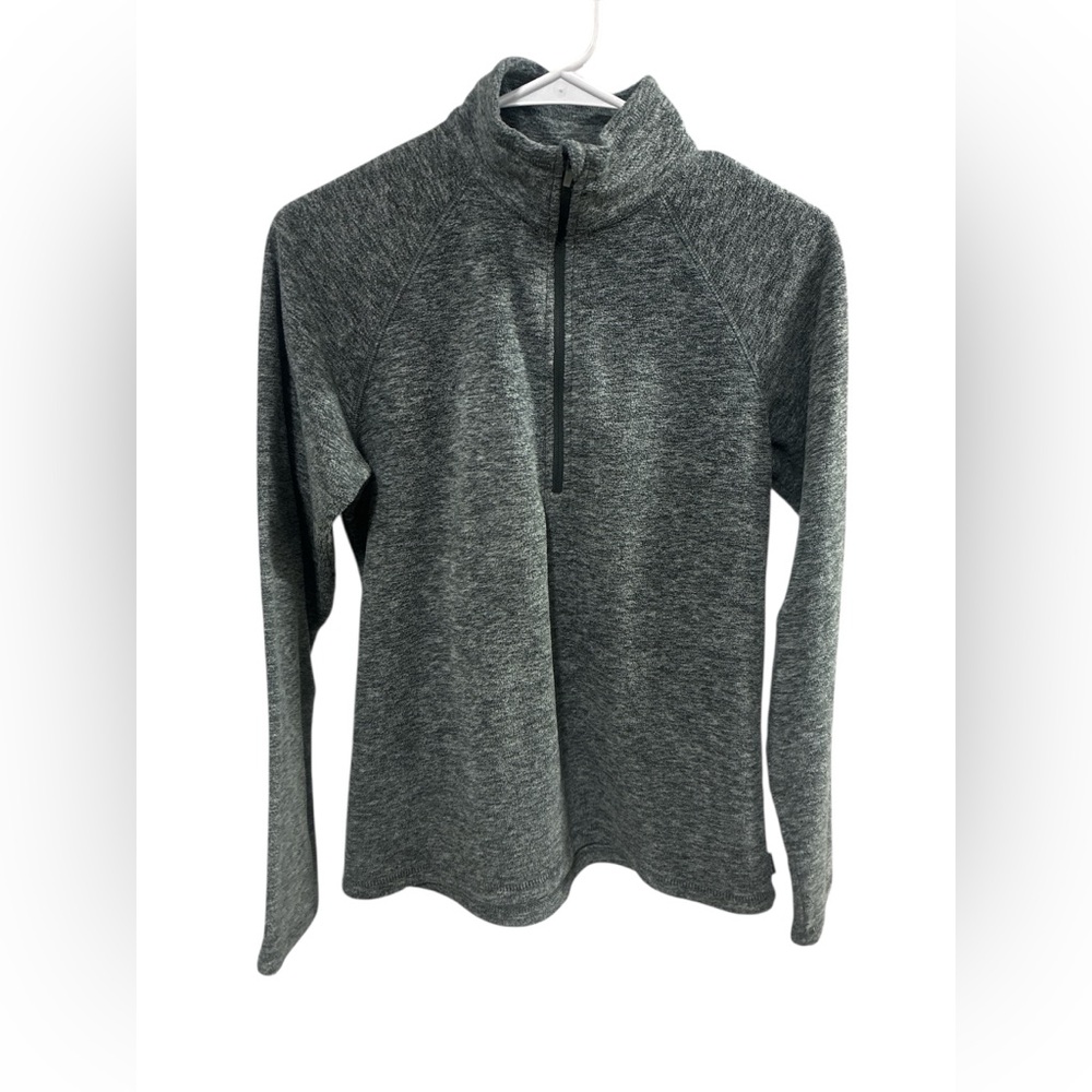 Eddie Bauer Gray Quarter-Zip Pullover